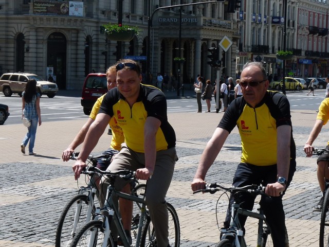 Piotr Franaszek promował w czwartek Paradę Rowerów