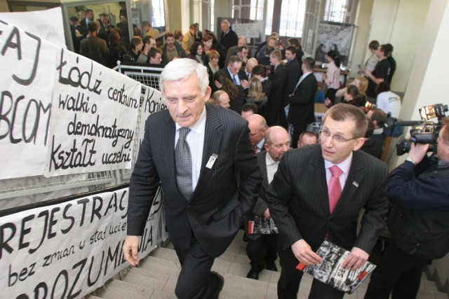 Jerzy Buzek uczestniczył w łódzkich obchodach także 5 lat temu.