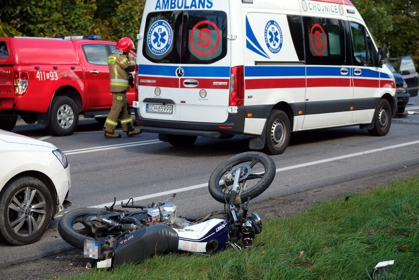 Wypadek na drodze krajowej 22 niedaleko Krojant w gminie...