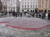 Kraków: wielkie serce na Rynku Głównym [ZDJĘCIA]