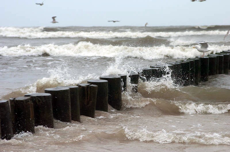 Uwaga! Na Pomorzu wieje bardzo silny wiatr. Na Bałtyku sztorm! ZDJĘCIA