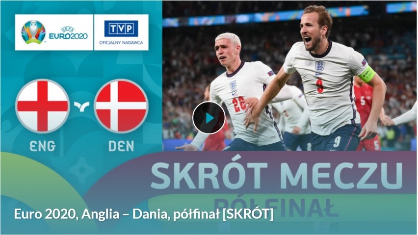 Euro 2020. Skandaliczny rzut karny w meczu Anglia - Dania [WIDEO]