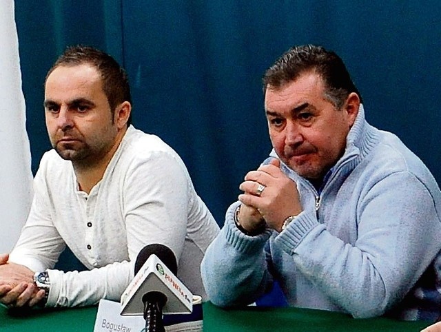 Bogusław Baniak (z prawej)i jego asystent Piotr Tworek