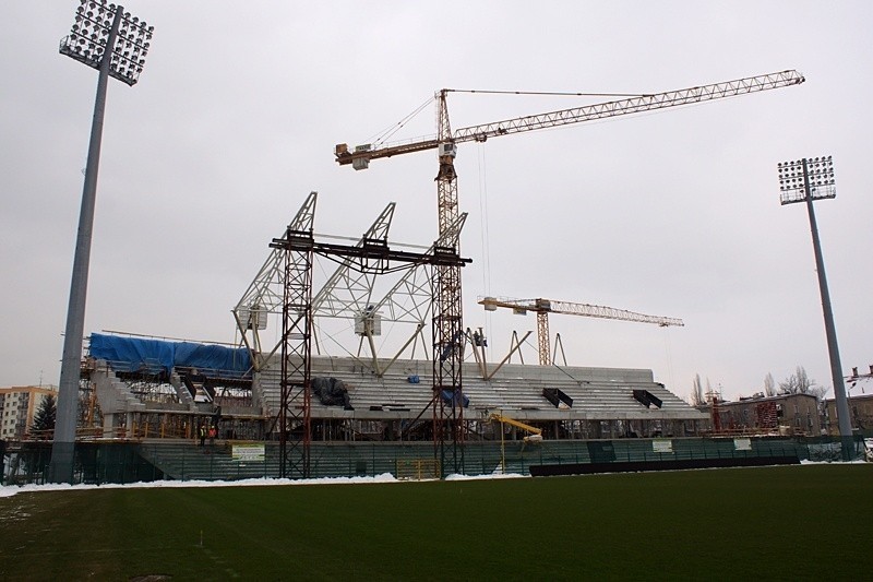 Budowa Stadionu Miejskiego w Bielsku-Białej [NAJNOWSZE ZDJĘCIA]