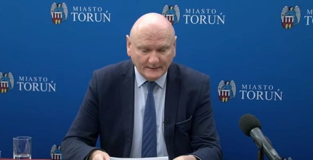 Internetowa konferencja Michała Zaleskiego, prezydenta Torunia.