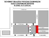 Sopot: Ulica Chopina zamknięta we wtorek, 19 listopada 2013 [OBJAZD]