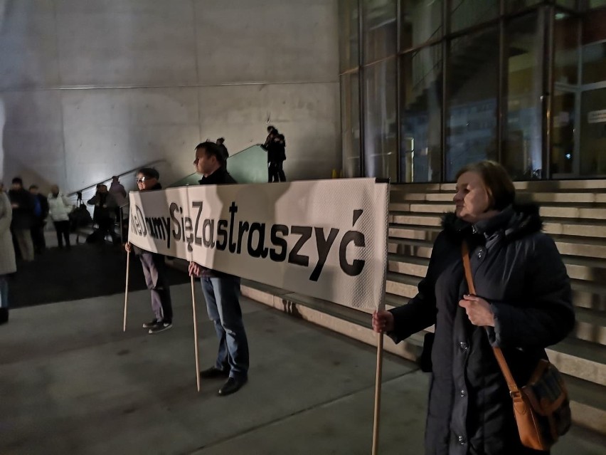 Protest przed Sądem Okręgowym w Katowicach