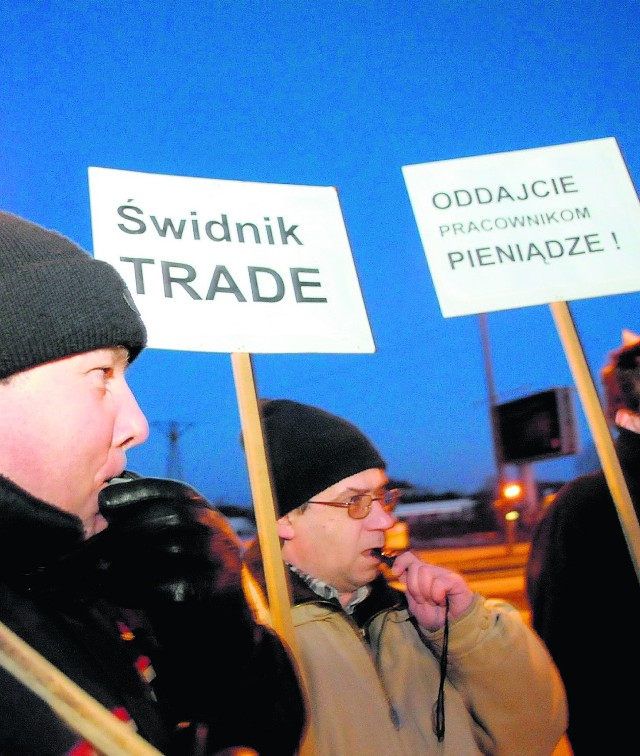 Należnych wypłat domagali się pracownicy Świdnik Trade