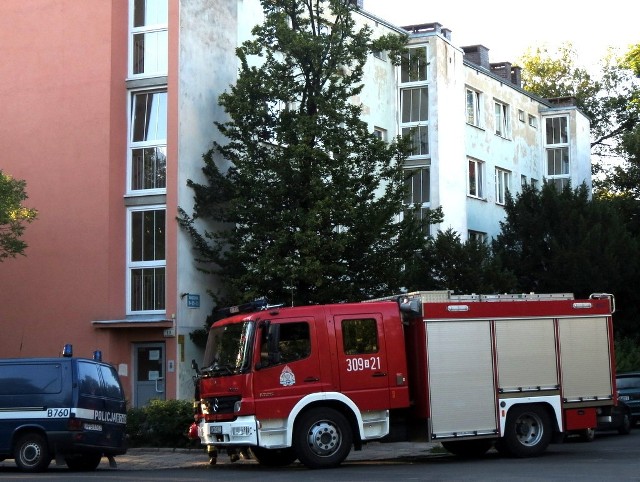 Interwencja służb przy ul. Wiązowej 13