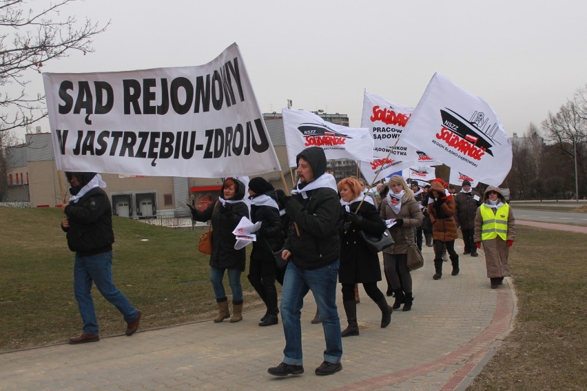 Marsz strajkujących w Jastrzębiu-Zdroju