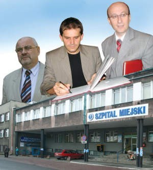 Na dyrektorskim stanowisku w Szpitalu Miejskim przez ostatnie trzy i pół roku zasiadali kolejno Jan Węgrzyn, Krzysztof Kincel (z prawej) i Michał Ekkert (w środku). Teraz w ich ślady pójdzie Anna Glińska.