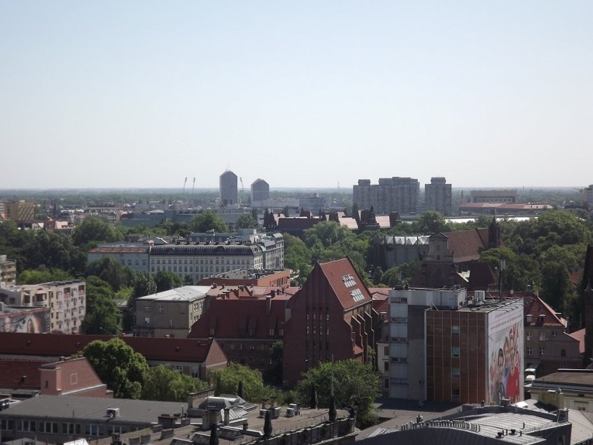 Widok z katedry w stronę placu Grunwaldzkiego