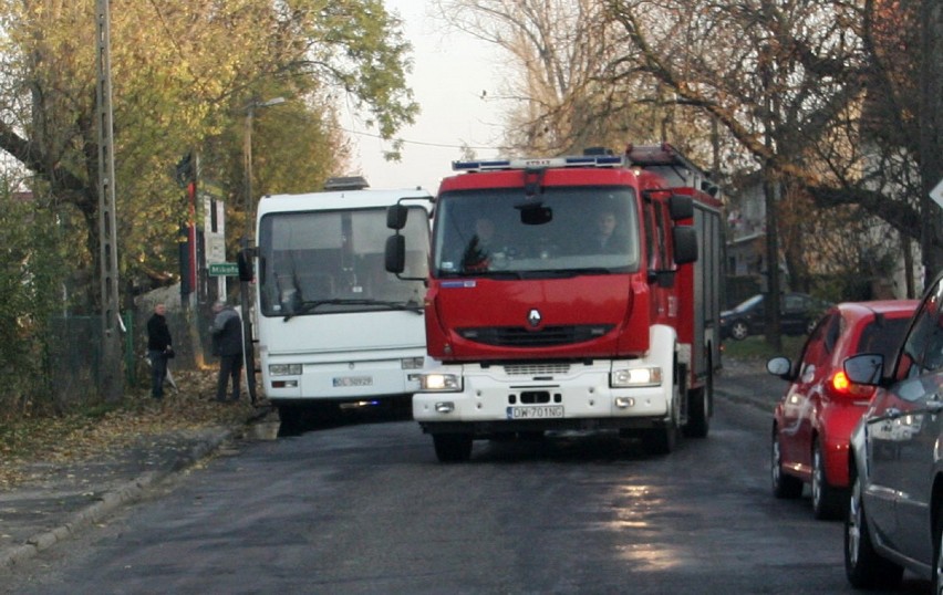 Płonął autobus w Koskowicach (ZDJĘCIA)