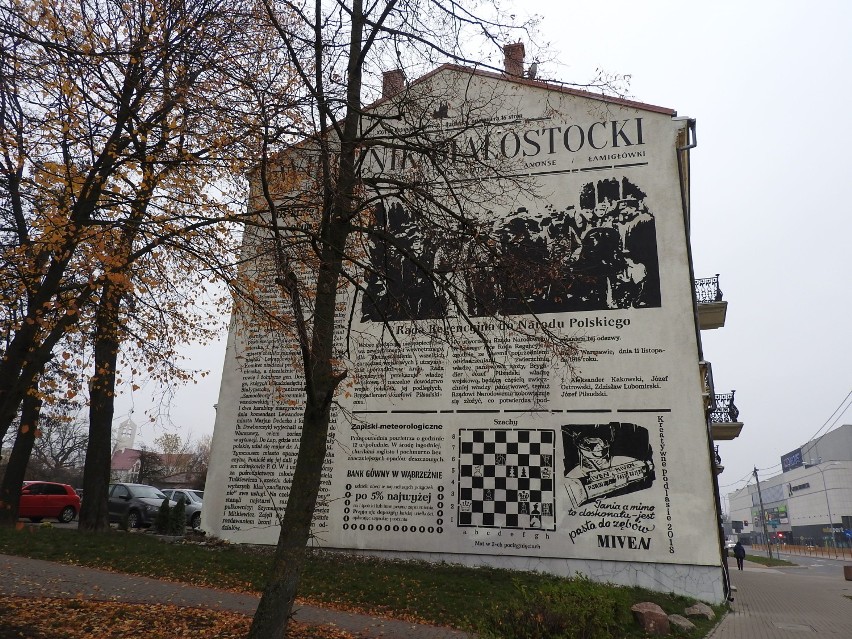 W Białymstoku powstał nowy mural - ,,Wiecznik Białostocki"....