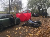 Tragiczny wypadek pod Przodkowem. Nie żyje motocyklista!