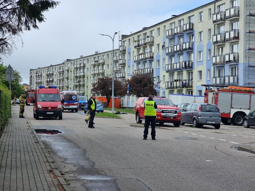 Akcja ratownicza w Pucku, ul. Przebendowskiego