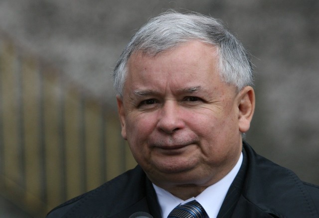 Jarosław Kaczyński jako premier z wizytą w Bytomiu w 2007 r.