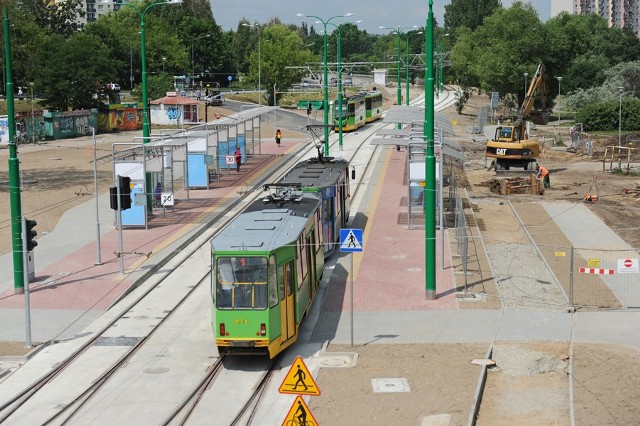 Trasa tramwajowa na Franowo ciągle jeszcze nie jest gotowa.