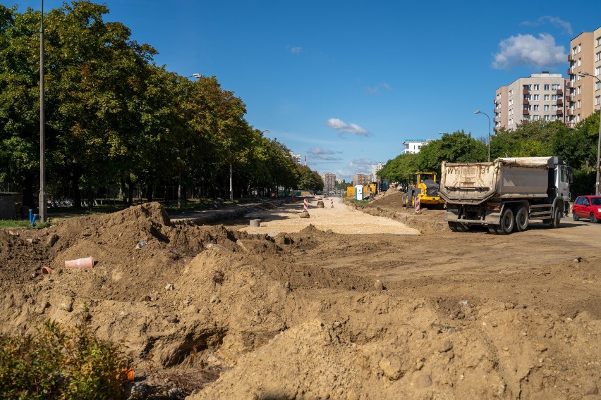 Metro na Targówku. Trwają intensywne prace. ZDM pokazuje postępy przebudowy ul. Kondratowicza
