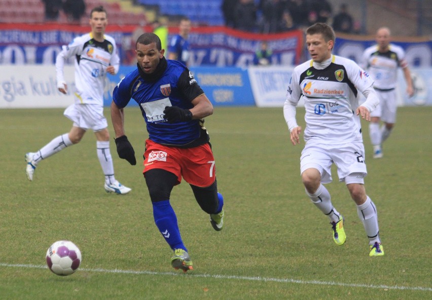 1. liga piłkarska: Polonia Bytom - Ruch Radzionków 1:2 [ZDJĘCIA]