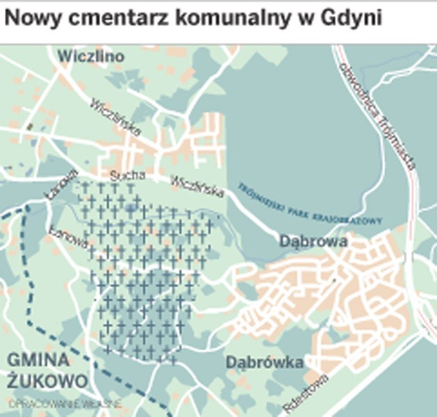 Wstępne założenia dokumentu zmierzają do budowy nekropolii niedaleko najwyższego gdyńskiego wzniesienia, góry Donas (205 m)