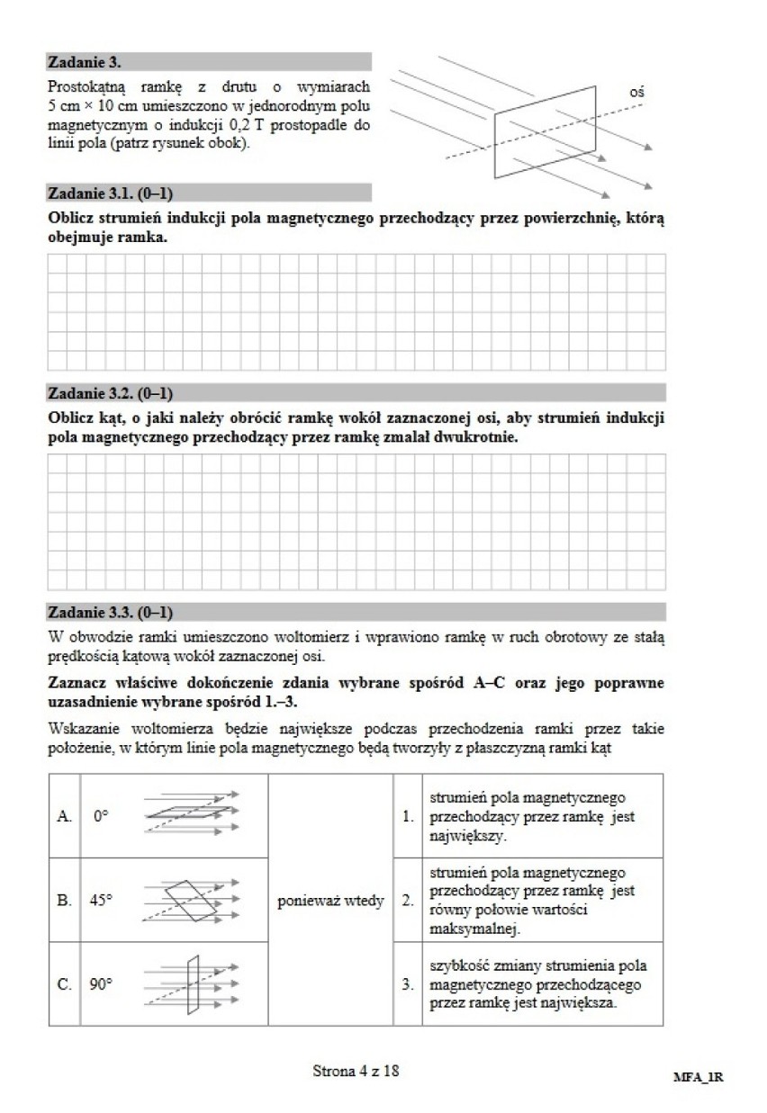 Matura z fizyki 2017 - poziom rozszerzony