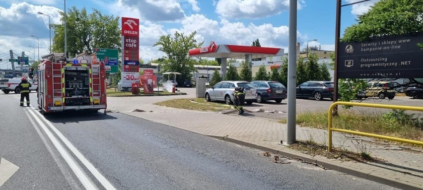 Na stacji paliw przy ul. Wschodniej w Toruniu samochód...