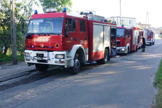 Pożar domu przy ulicy Lisiej w Kaliszu