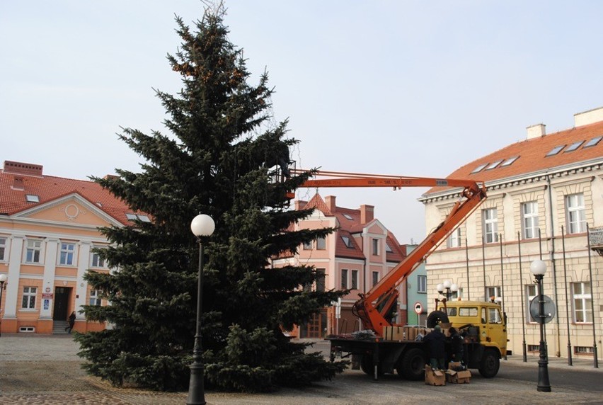 Choinka na placu Wolności