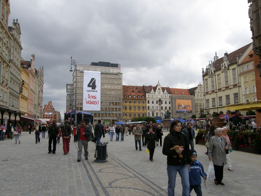 Rynek Wrocławski 4 czerwca. Fot. Mariusz Witkowski