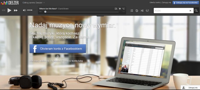 Deezer w wersji desktopowej