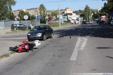 Wypadek w Bielsku Podlaskim. Zderzył się motorower i skoda [zdjęcia]