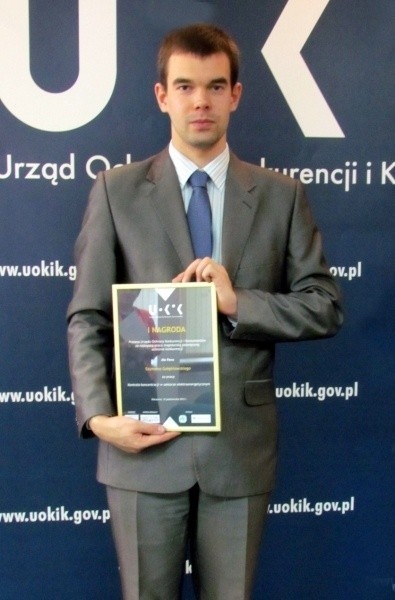 Szymon Gołębiowski wygrał konkurs UOKiK
