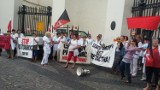Sprzątaczki z Bełchatowa protestowały w Warszawie
