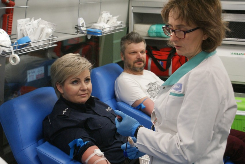 Policja w Kaliszu zorganizowała akcje krwiodawstwa