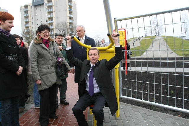 Dariusz Joński otworzył plac rozrywki na łódzkiej Retkini