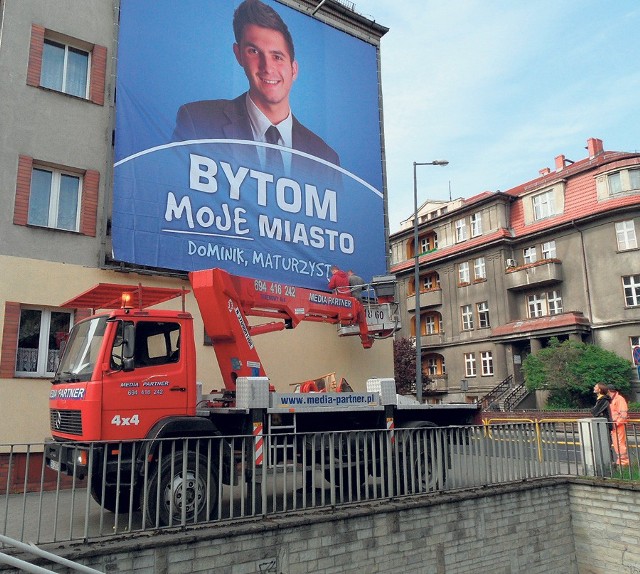 Czy plakaty ocieplą wizerunek Bytomia przed referendum?