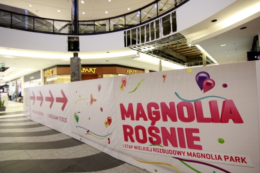 Wrocław: W Magnolii trwa remont i budowa Decathlonu (ZDJĘCIA)