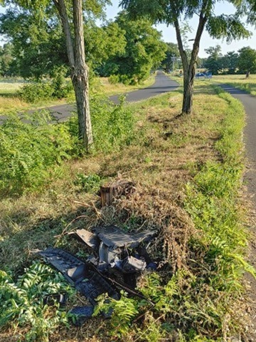 SKORZĘCIN: Wypadek w Skorzęcinie - kierująca samochodem zasłabła podczas jazdy, 14.08.2020