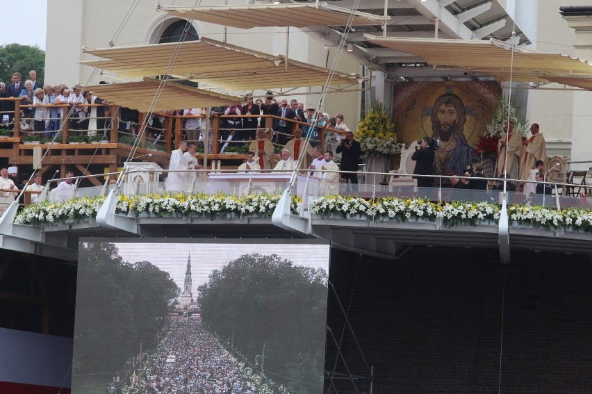 Papież w Częstochowie - zdjęcia z mszy
