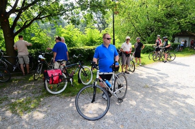 Start nadwarciańskiego rajdu rowerowego.