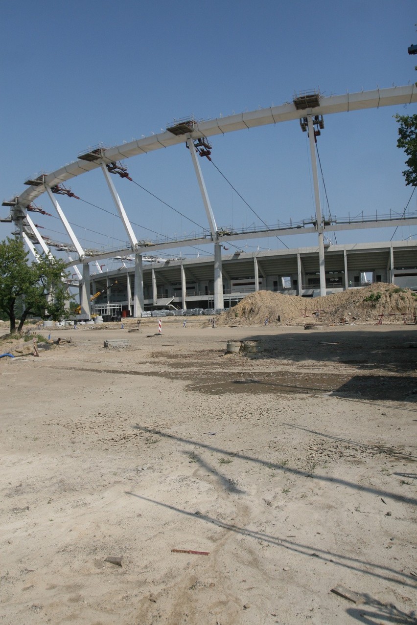 Na Stadionie Śląskim konstruktorzy popuszczają [ZDJĘCIA]