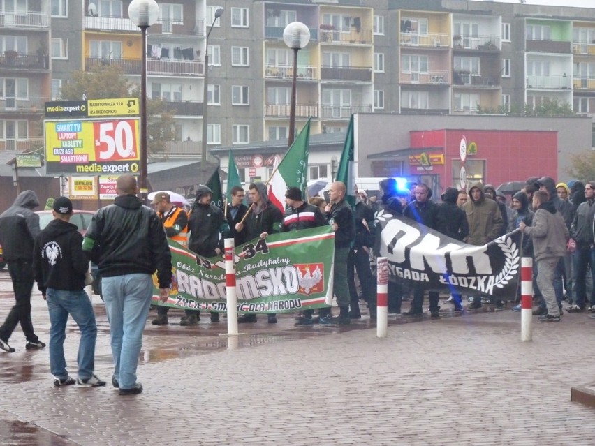 Marsz przeciwko imigrantom w Radomsku