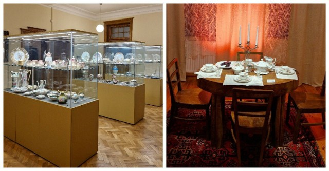 Zwiedzanie muzeum w Tułowicach to podróż w czasie. W teatralnej scenerii prezentowane są wyroby porcelanowe z różnych epok i stylów