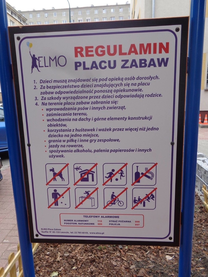 Absurdalny regulamin na placu zabaw. Więcej zakazów niż...