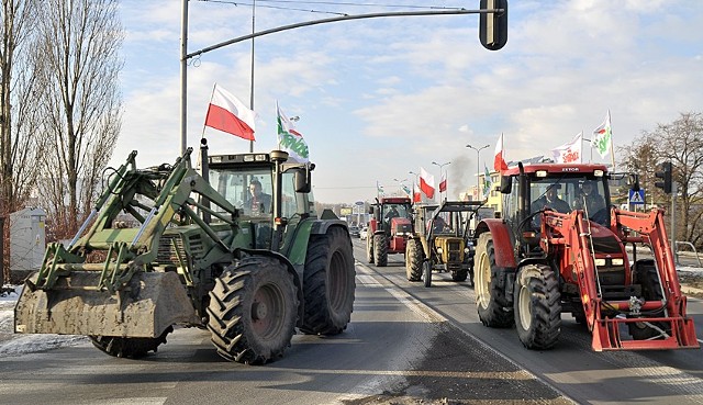 Protestujący rolnicy przejechali przez Gdańsk