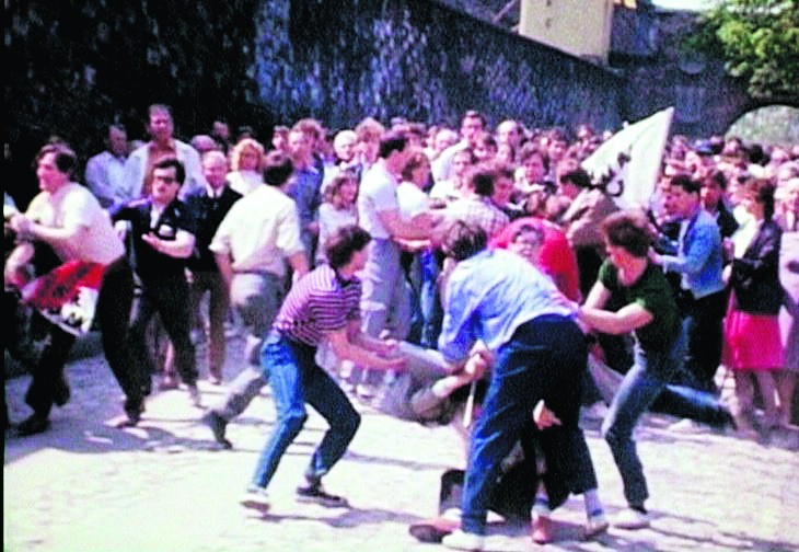 Manifestacja w 1987 r. została brutalnie rozpędzona