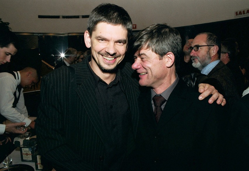 Filip Łobodziński i Henryk Gołębiewski w 2003 roku...