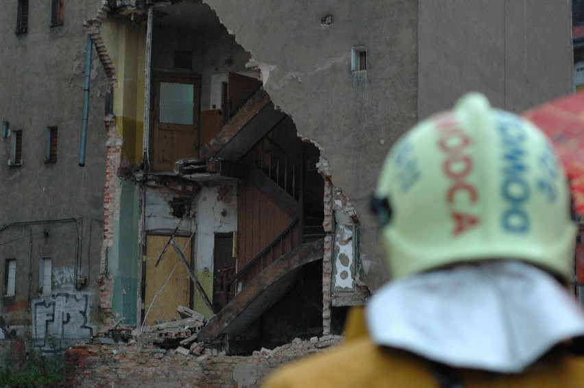 Poznań: Zawaliła się ściana budynku [ZDJĘCIA]