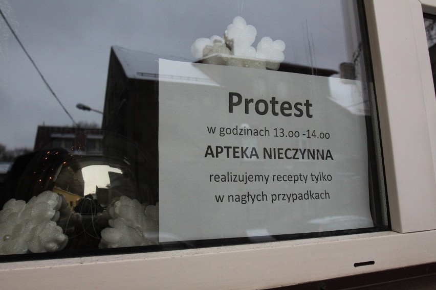 Nie wszyscy aptekarze z województwa śląskiego przystąpili do protestu [ZDJĘCIA]